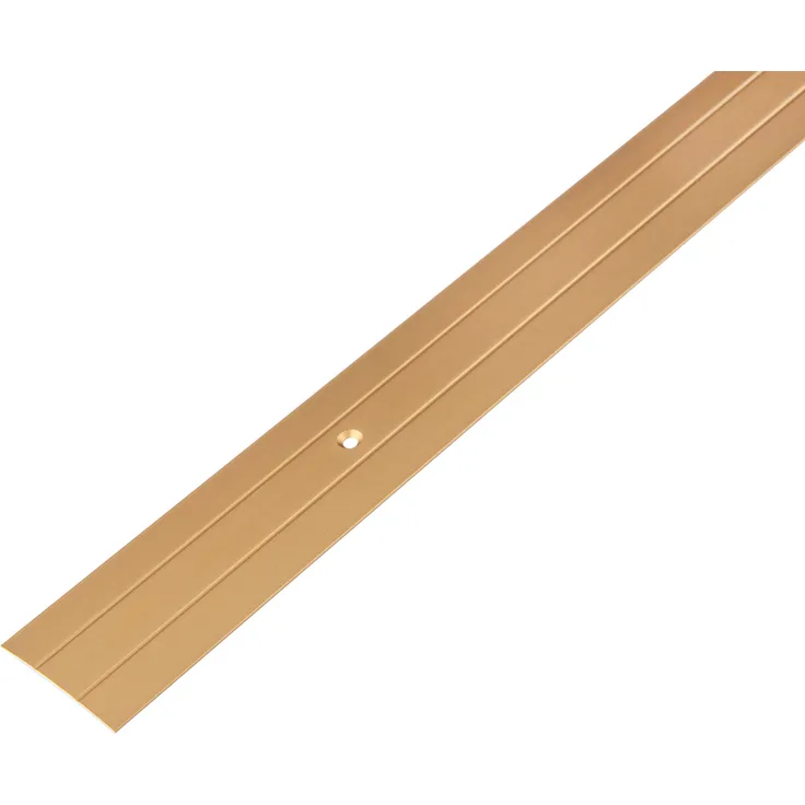 Alberts Übergangsprofil | mit zwei Rillen | Aluminium, goldfarbig eloxiert | 900 x 38 mm | 4er Set 
(498573)