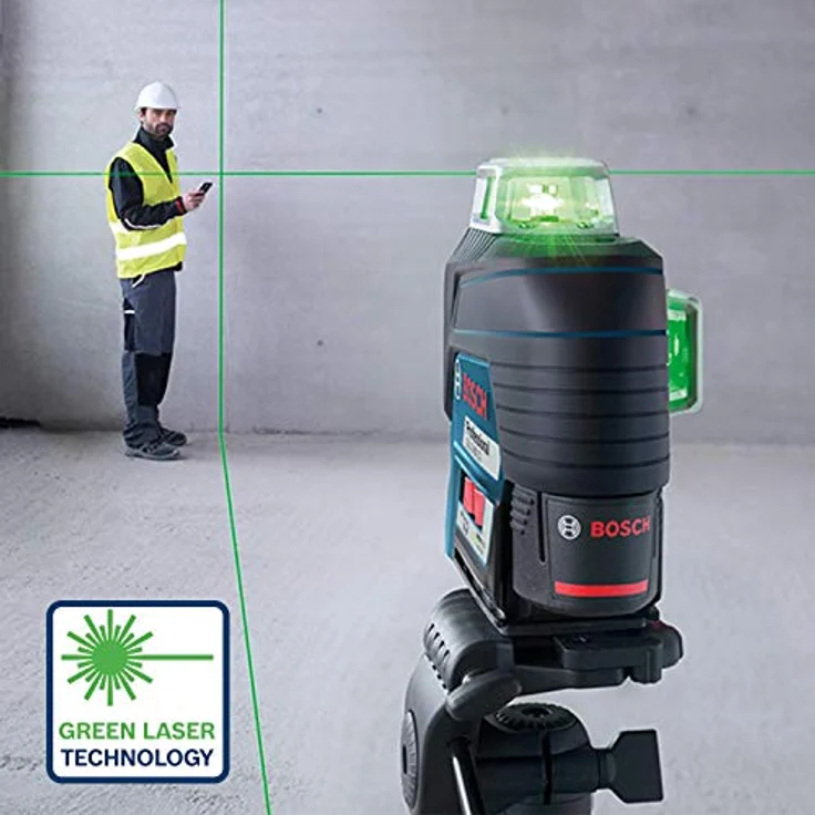 Bosch Professional 12V System Linienlaser GLL 3-80 CG 2x Akku 12 V grüner Laser mit App-Funktion Lad – Bild 4