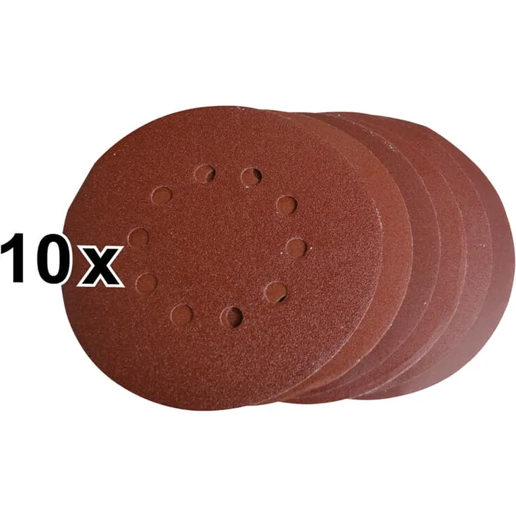 Scheppach Schleifpapier für Betonschleifer CGP1200 | 5x2 Stück | 180mm Ø K 40, K 80, K 120, K180, K 240 | Schleifscheiben für Wand Deckenschleifer