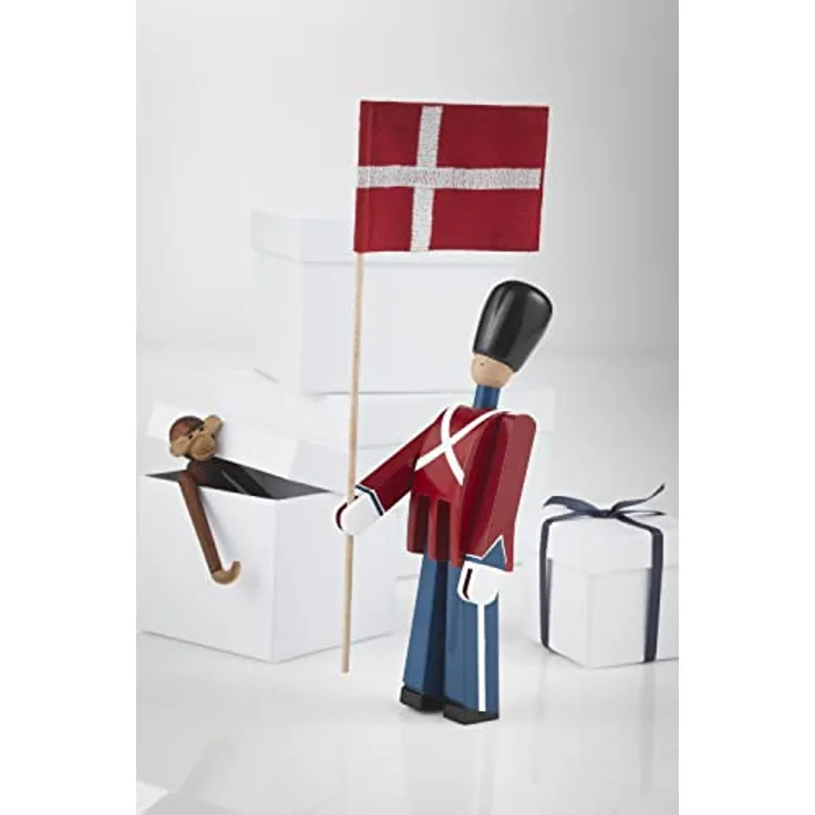 Kay Bojesen Holzfiguren - Fahnenträger mit Flagge