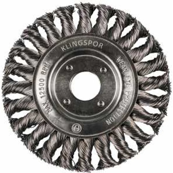 Klingspor Rundbürste gezopft einreihig Anzahl Reihen 1, 178 x 14 x 22,23 mm, 0,5 Stahl