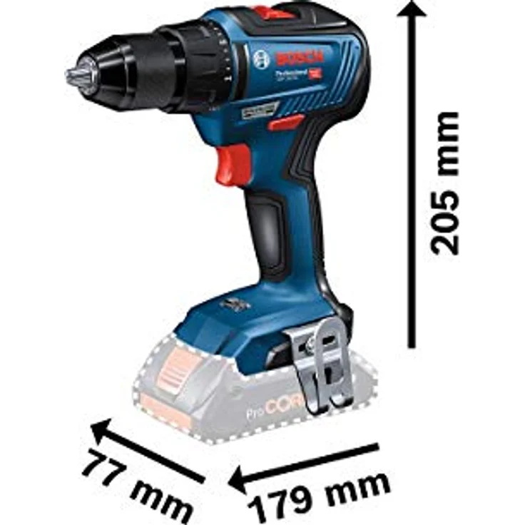 Bosch Professional Akku-Bohrschrauber GSR 18V-55,2 x Akku ProCORE18V,Schnellladegerät GAL 18V-40 - 06019H5204 – Bild 2