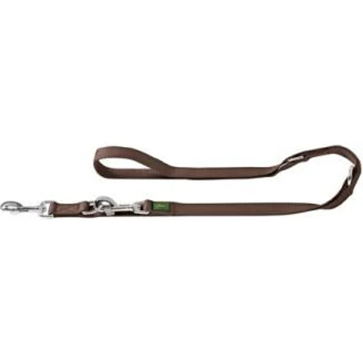 Hunter Hunde-Leine verstellbar Nylon braun 25-200 – Bild 1
