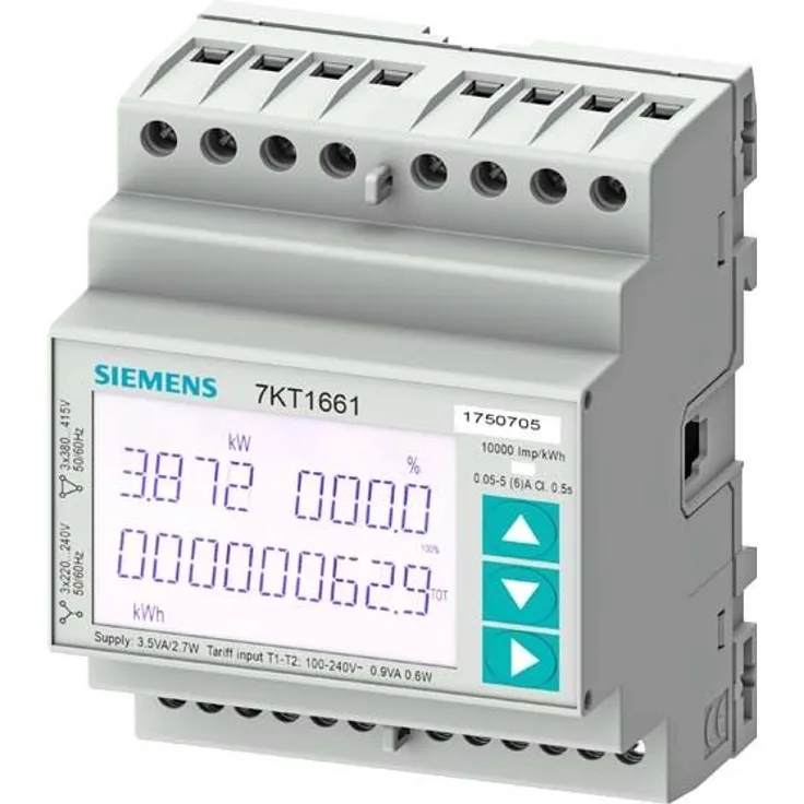 Siemens 7KT1663 Drehstromzähler digital 5 A 7KT1663