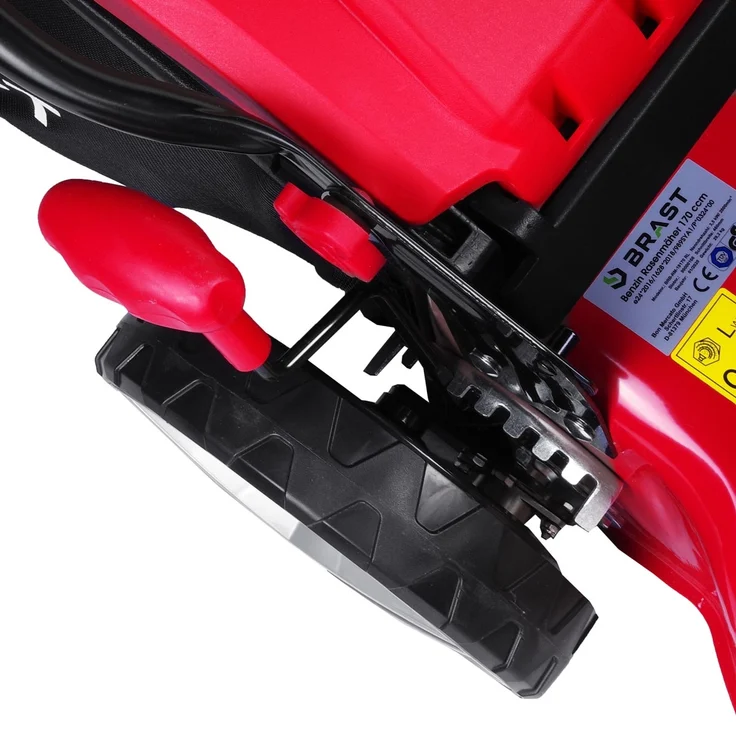 BRAST Rasenmäher Benzin 4,76PS RED LINE mit Antrieb 46cm Schnittbreite 170ccm Stahlgehäuse 60L Fangkorb – Bild 6