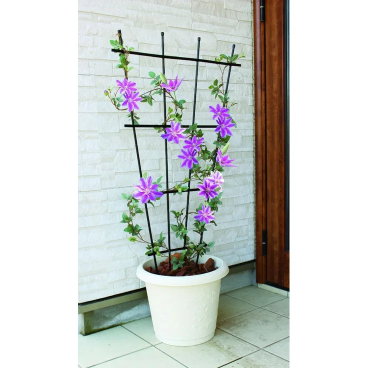 TrendLine Rankgitter 120 cm PE schwarz