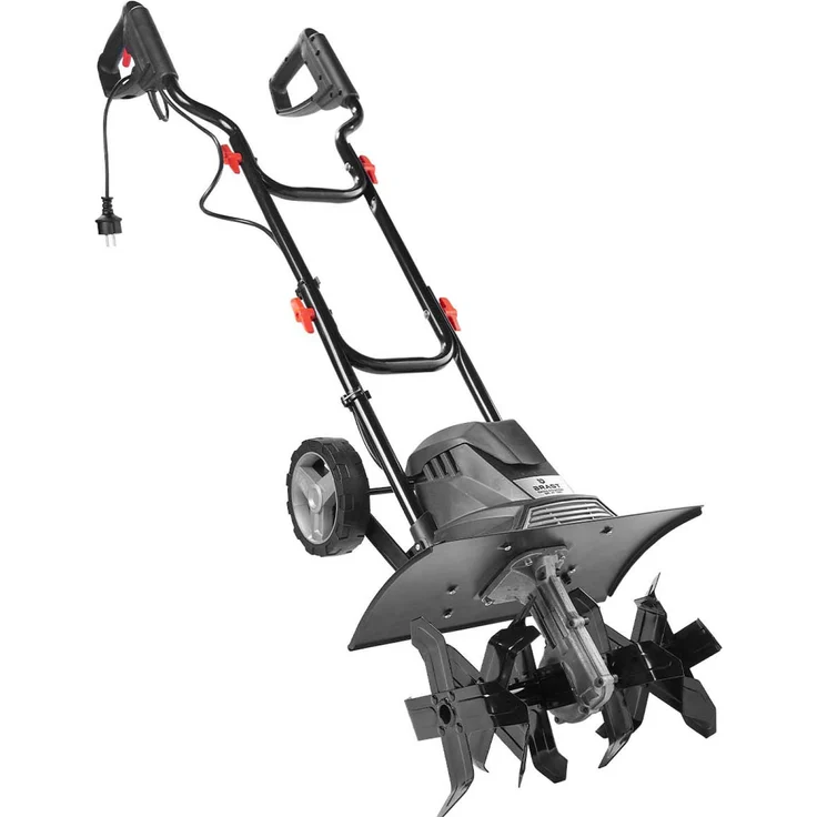 BRAST Motorhacke Elektro Gartenfräse 1200 Watt 40cm Arbeitsbreite 24 Hackmesser Kultivator Ackerfräse Hacke – Bild 1