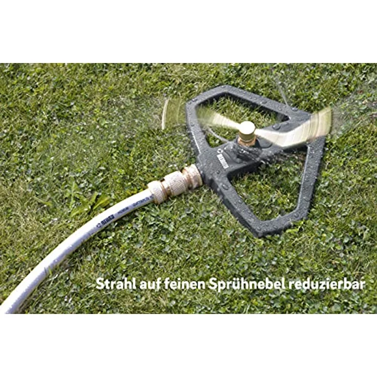 Rehau Duo Premium Rasensprenger Impulsregner Kreisregner Rasensprenger aus Metall - Preisvergleich – Bild 4