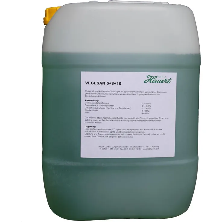HAUERT VEGESAN 5-8-10 Flüssigdünger, 20 l