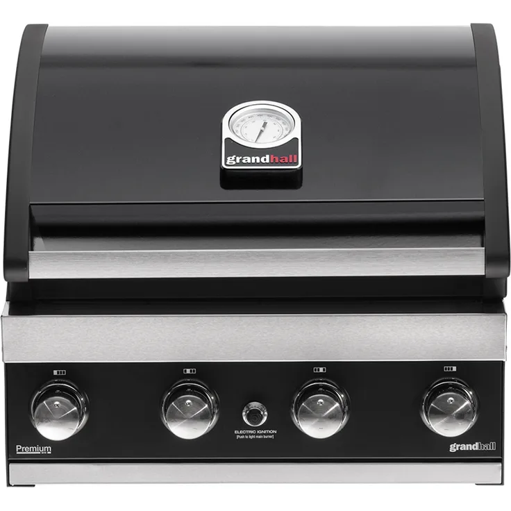 Grandhall Einbau-Gasgrill Premium G4 Built-In 4 Brenner 14 kW K04000306A