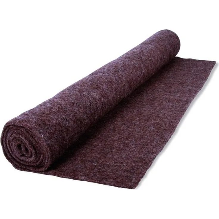 NOOR Schutzmatte aus Schafwolle Unkraut & Winterschutz ca. Größe 100 x 150 cm Farbe grau/braun