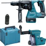 Makita DHR243ZJ Akku-Kombihammer 18 V Solo inkl. Staubabsaugung DX07 im Makpac