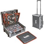 kwb Werkzeug-Koffer Trolley inkl. Werkzeug-Set, 175 -teilig, gefüllt, robust