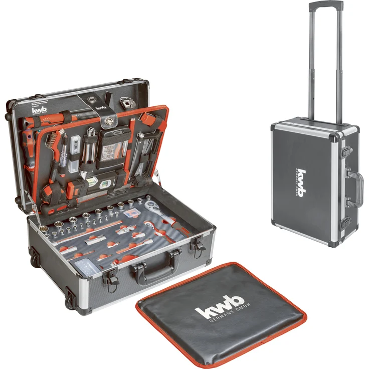 kwb Werkzeug-Koffer Trolley inkl. Werkzeug-Set, 175 -teilig, gefüllt, robust – Bild 1