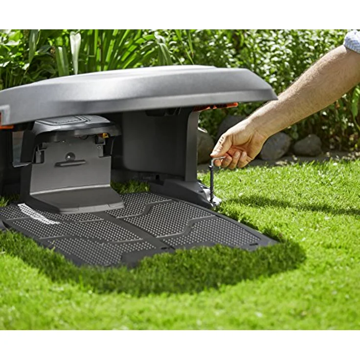 GARDENA Garage für Mähroboter: Garage passend für GARDENA Sileno, Sileno+, smart Sileno, smart Sileno+, dient als Sonnenschutz und Regenschutz für Rasenroboter und Ladestation (4011-20) – Bild 4