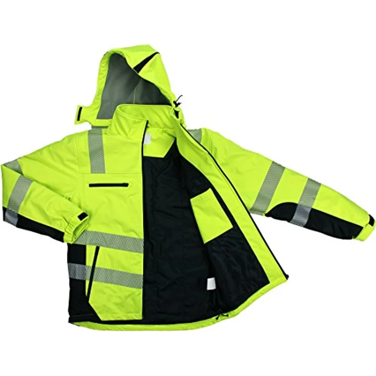 Winter-Warnschutzsoftshelljacke PREVENT TRENDLINE Gr.L gelb-schwarz – Bild 4