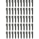 vhbw 50x Erdnägel für Begrenzungskabel kompatibel mit Wiper Mähroboter - Erdanker-Set, Kunstoff, Schwarz