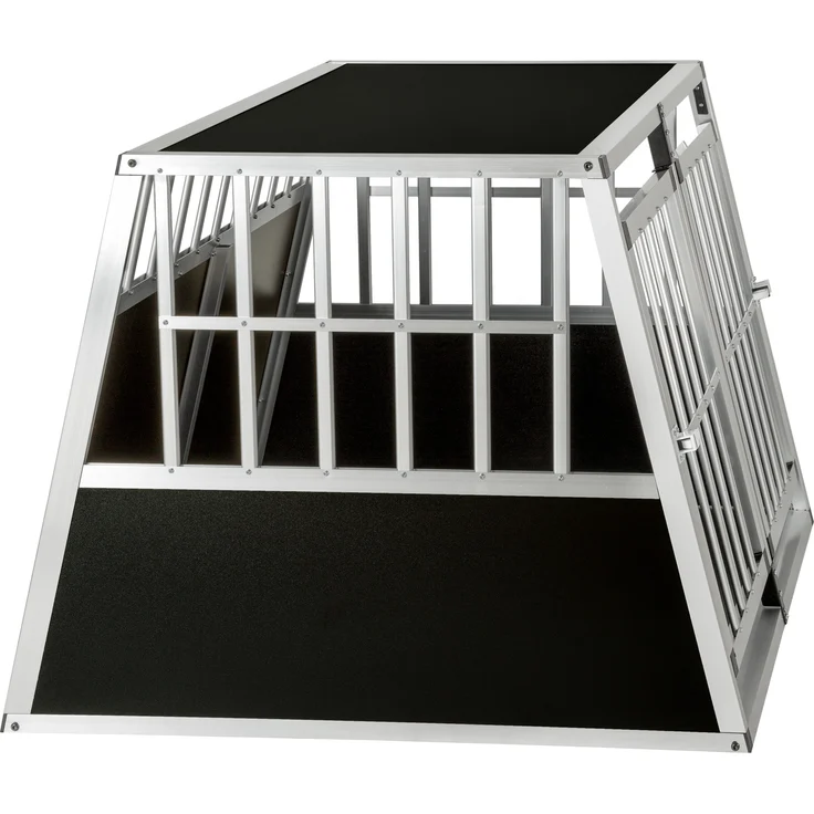 tectake Hundetransportbox doppel mit schräger Rückwand - ohne Trennwand – Bild 5