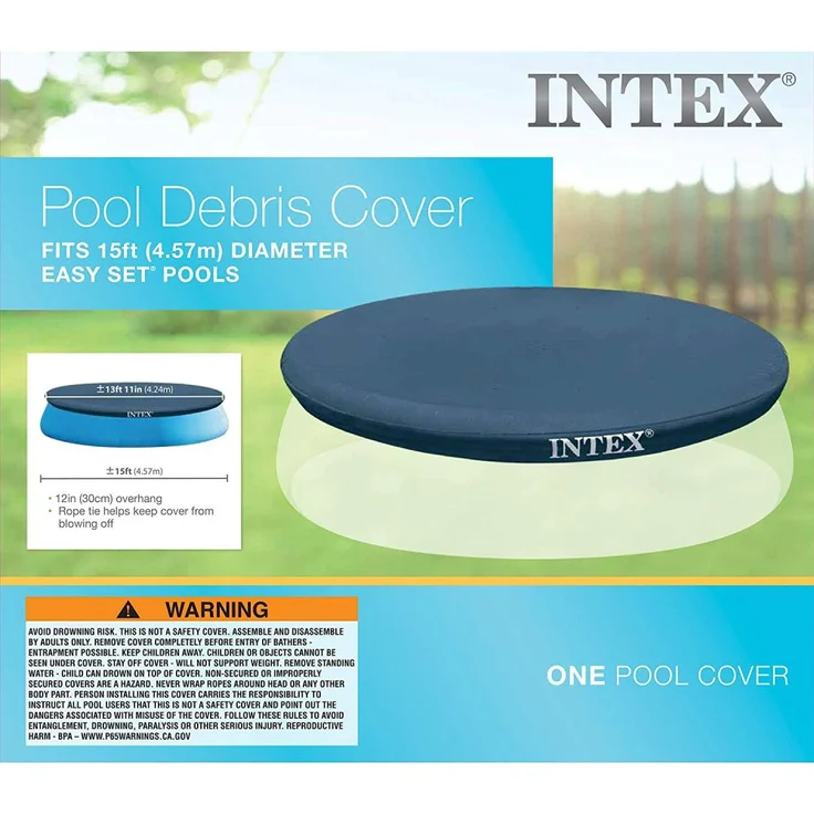Intex 28023 Abdeckplane Ø457 cm für Easy Set Pool Poolabdeckung Plane Poolplane – Bild 2
