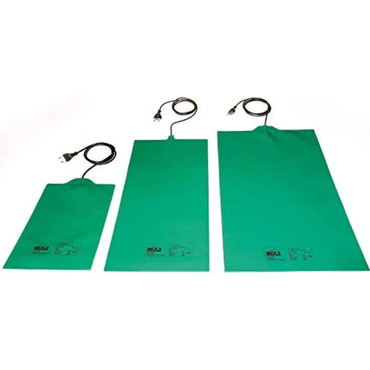 Bio Green Wärmeplatte Wärmematte für schnelles Wachstum in der Pflanzenanzucht spritzwassergeschützt 40x65 cm - 42 W - WP 040-065