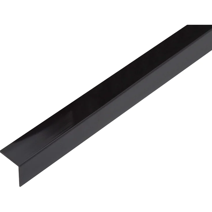 Alberts Winkelprofil | selbstklebend | Kunststoff, schwarz glänzend | 1000 x 20 x 20 mm 
(433000) – Bild 1