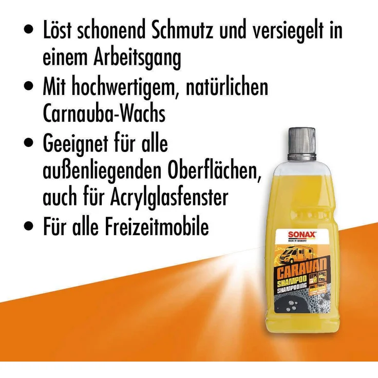 SONAX 07133000  CARAVAN Shampoo 1 l – Bild 2