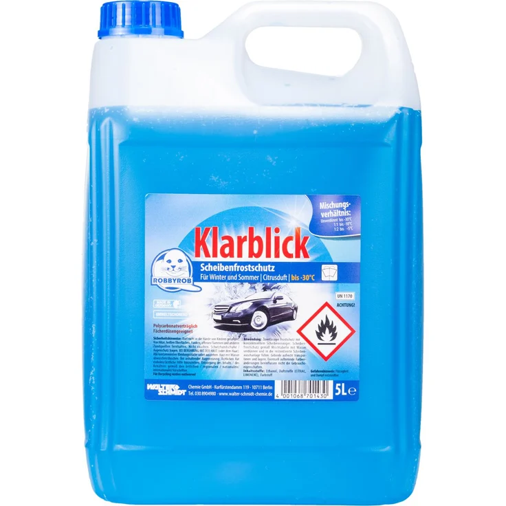 Robbyrob Scheibenfrostschutz bis -30°C gebrauchsfertig 5L – Bild 1