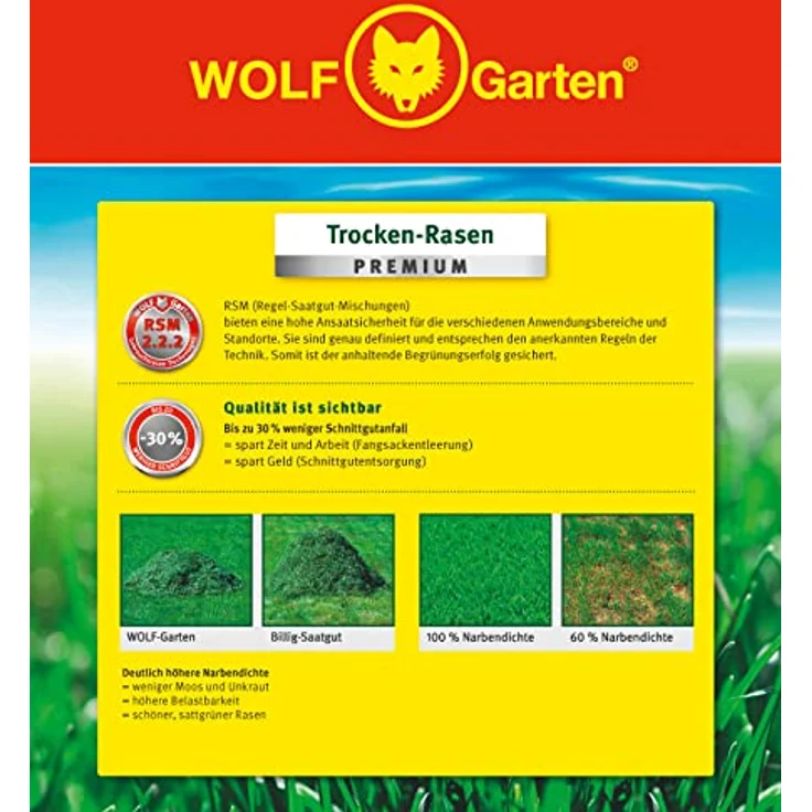 Wolf Garten Trockenrasen Premium L-TP 200 - Preisvergleich – Bild 7