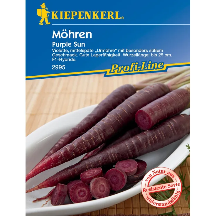 Möhre Purple Sun, F1, besonders süß im Geschmack und guter Lagerfähigkeit