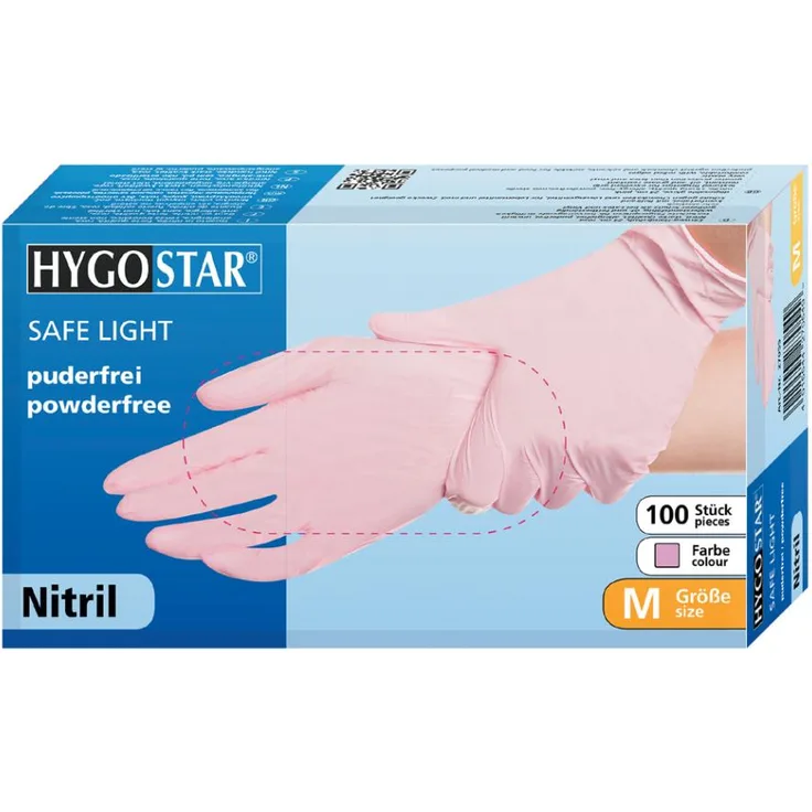 100 Stk Nitril Handschuhe Safe Light puderfrei blau 8