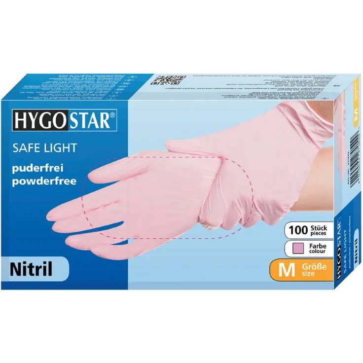 100 Stk Nitril Handschuhe Safe Light puderfrei blau 8