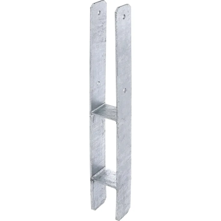 Alberts H-Pfostenträger | feuerverzinkt | lichte Breite 71 mm | Gesamthöhe 600 mm | Materialstärke 5 mm 
(213800)