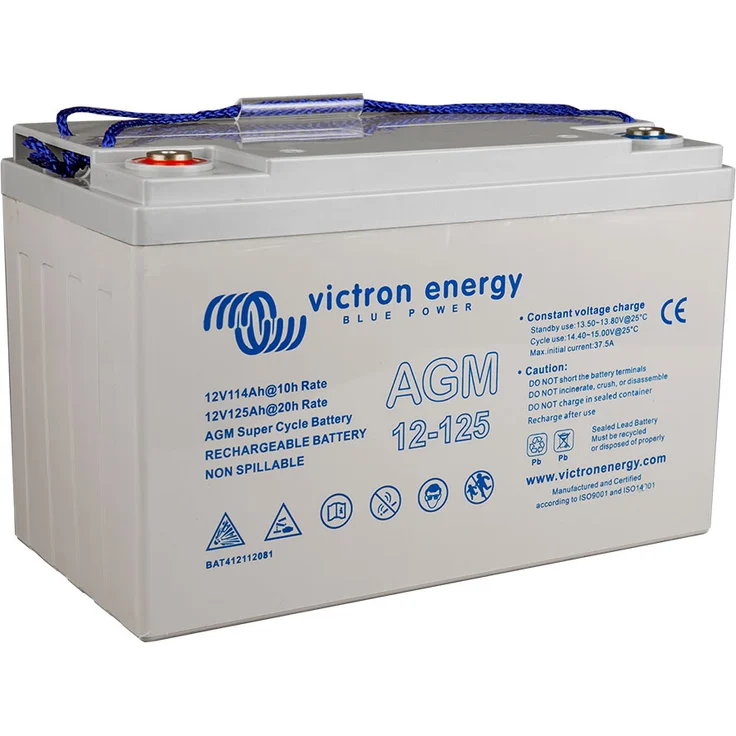 Victron AGM 12V 125Ah Super Cycle Akkue C20 – Bild 2