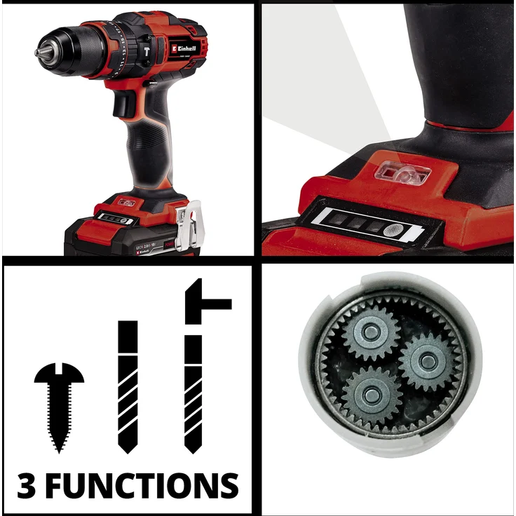 Einhell Power X-Change Akku-Schlagbohrschrauber PXC TE-CD 18-40 Li-i (2x2,0Ah) – Bild 4