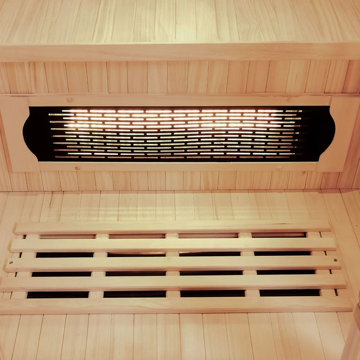 Artsauna - Infrarotkabine Nyborg S120V – Vollspektrum Infrarotsauna - 2 Personen – LED-Farblicht, digitaler Steuerung – Hemlock-Holz – Bild 4