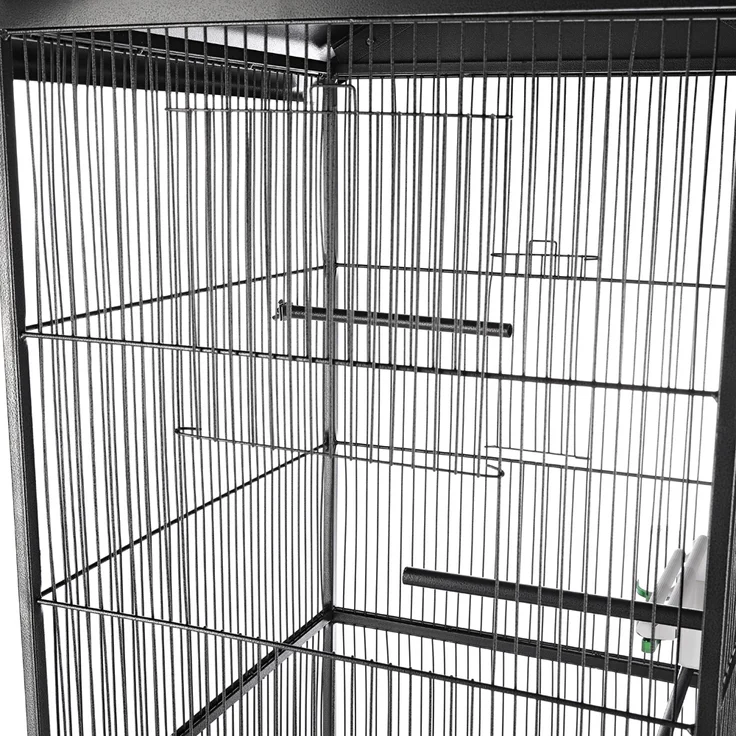 Vogelvoliere Metall Vogelkäfig Vogelhaus Tierkäfig Käfig Hoch Rollen Papagei XXL – Bild 3