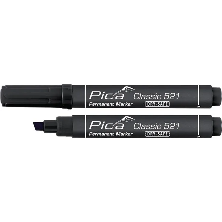 Pica-Marker Permanentmarker Classic schwarz Strich-B.2-6mm Keilspitze PICA VE: 10