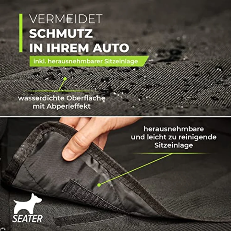 Rocky Hundeautositz Polyester Anschnallgurt faltbar flexibel Schwarz – Bild 5