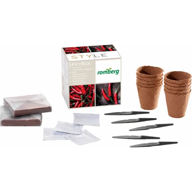 Romberg Anzuchtset Spicy Box Chilli & Paprika