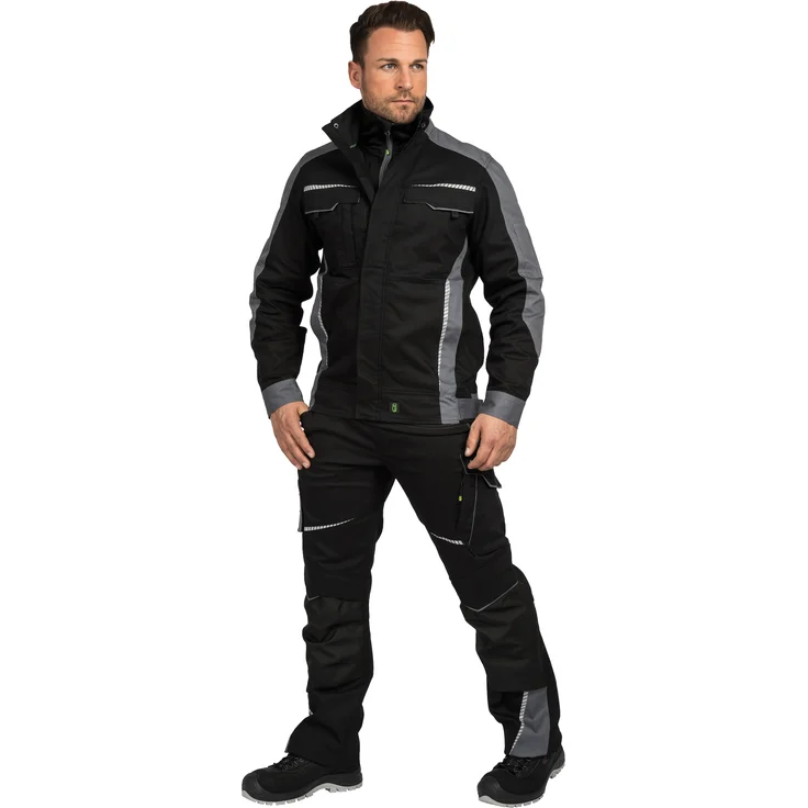 Arbeitsjacke Jacke schwarz-grau Größe XXXL – Bild 5