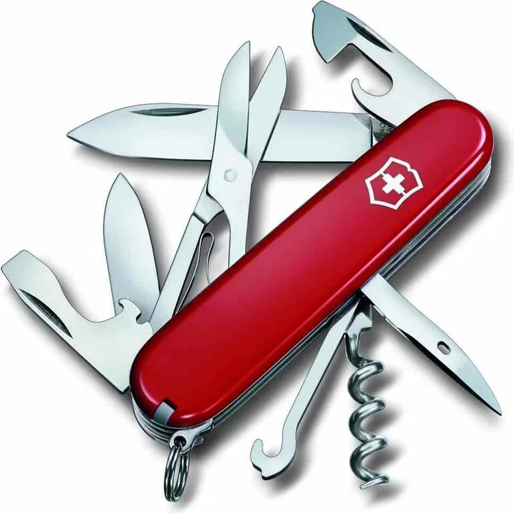 VICTORINOX Offiziersmesser ''Climber'' 91 mm 14 Funktionen rot