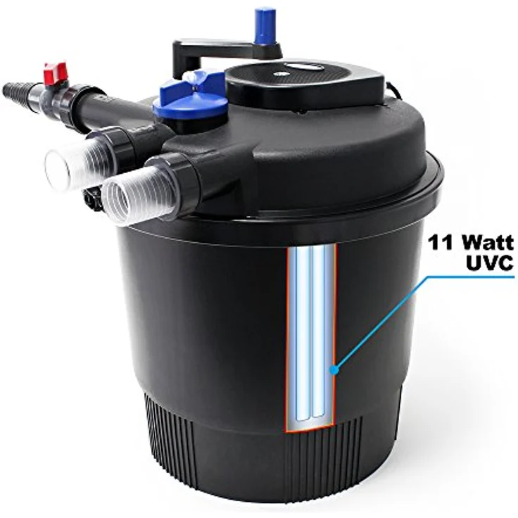 SunSun CPF-10000 Druckteichfilter UVC 11 W 10000 l/h Teich Filter Teichfilter – Bild 3