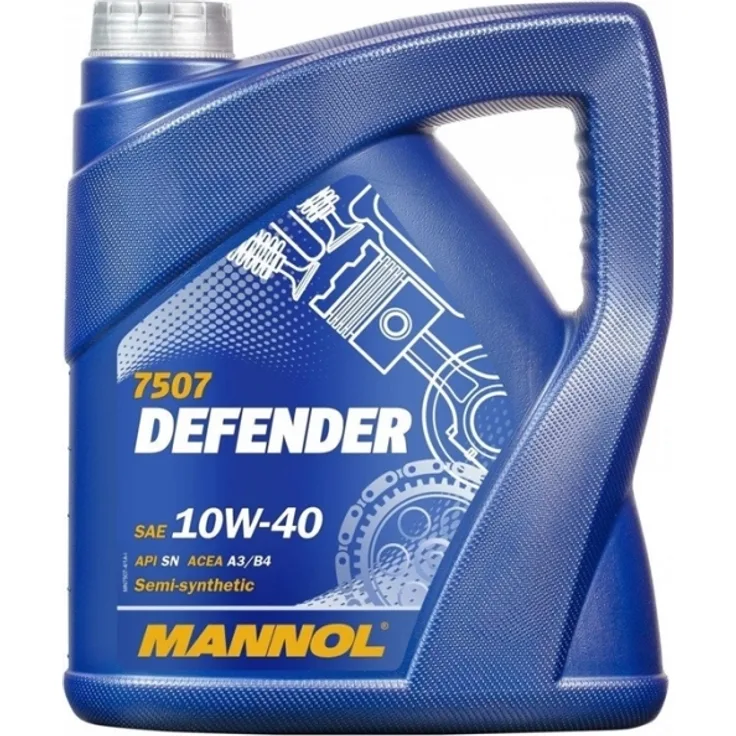 Mannol Motoröl Defender 7507 Synthese Motorenöl halb-synthetisch 10W-40 5 L