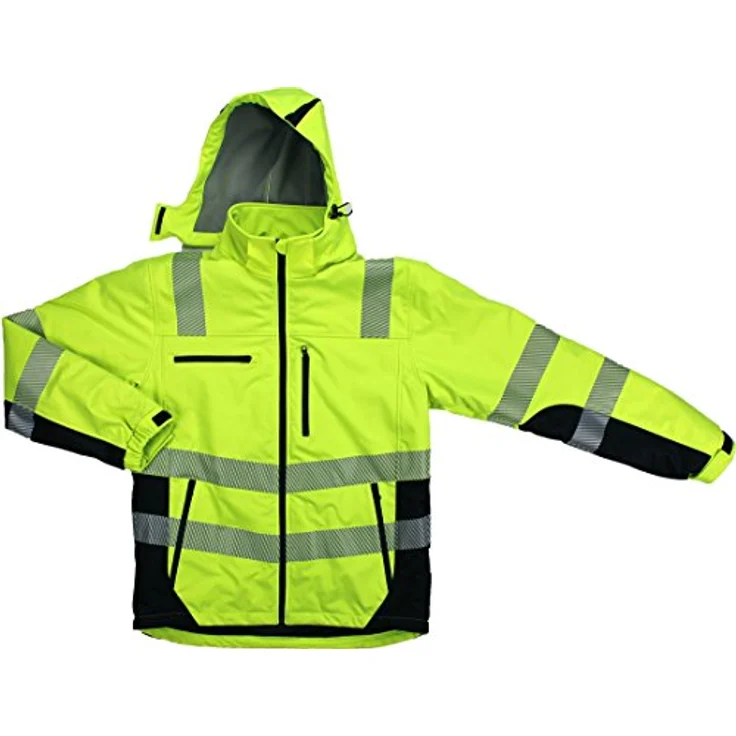 Winter-Warnschutzsoftshelljacke PREVENT TRENDLINE Gr.L gelb-schwarz – Bild 3