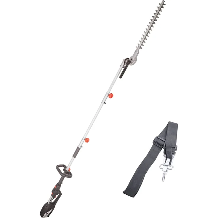 Scheppach Elektro-Heckenschere TPH900 Gartenschere, ideal für hohe Hecken und Sträucher, gehärtetes Stahlschwert, 900 Watt Leistung, Schnitt 15 mm – Bild 4