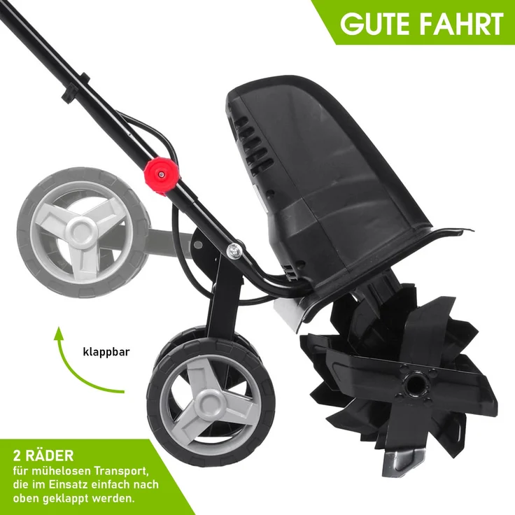 BRAST Motorhacke Elektro Gartenfräse 1500 Watt 45cm Arbeitsbreite 24 Hackmesser Kultivator Ackerfräse Hacke – Bild 11