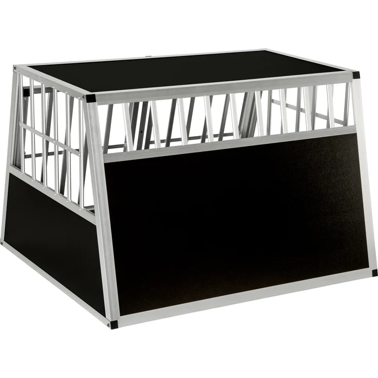tectake Hundetransportbox doppel mit schräger Rückwand - ohne Trennwand – Bild 6