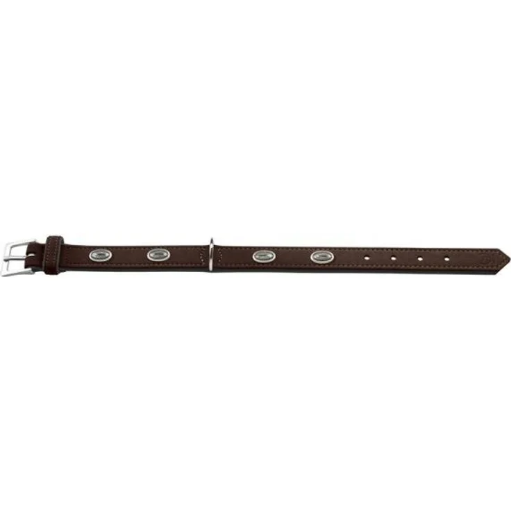 Hunter Hunde-Halsband Softie Stone braun-schwarz L – Bild 1