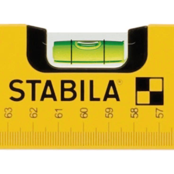 STABILA Elektriker-Wasserwaage Type 70 Electric, 43 cm, leichtes Alu-Profil, 1 Horizontal-Libelle, 1 Vertikal-Libelle, Markierlöcher, Made in Germany – Bild 5