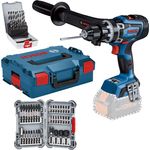 Bosch Professional Akku-Schlagbohrschrauber GSB 18V-150 C Solo in L-Boxx Bitset,Bohrersatz